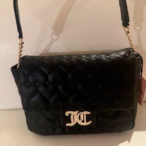 NWT JUICY COUTURE BRIGHTER THAN A DIAMOND SHOULDER BAG PURSE BLACK